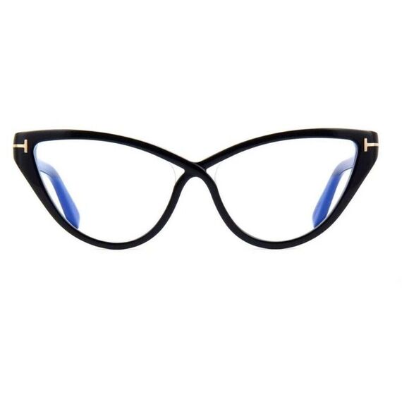 New Authentic Tom Ford FT5729-B/V 001 Oval Eyeglasses - Picture 3 of 6